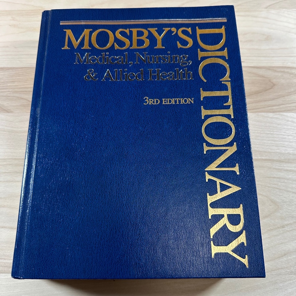 Vintage Mosby's Medical Dictionary 3rd edition ISBN 0-8016-3227-7 1990